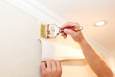 Pose de papier peint à Lachalade — revêtements muraux et toiles de verre
